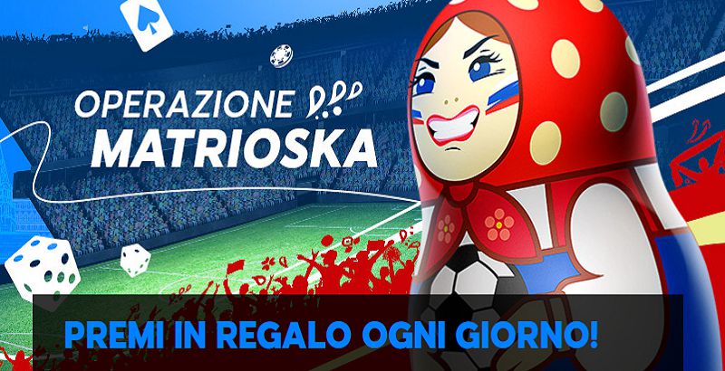 Operazione Matrioska: il mondiale di 888.it regala fantastici premi